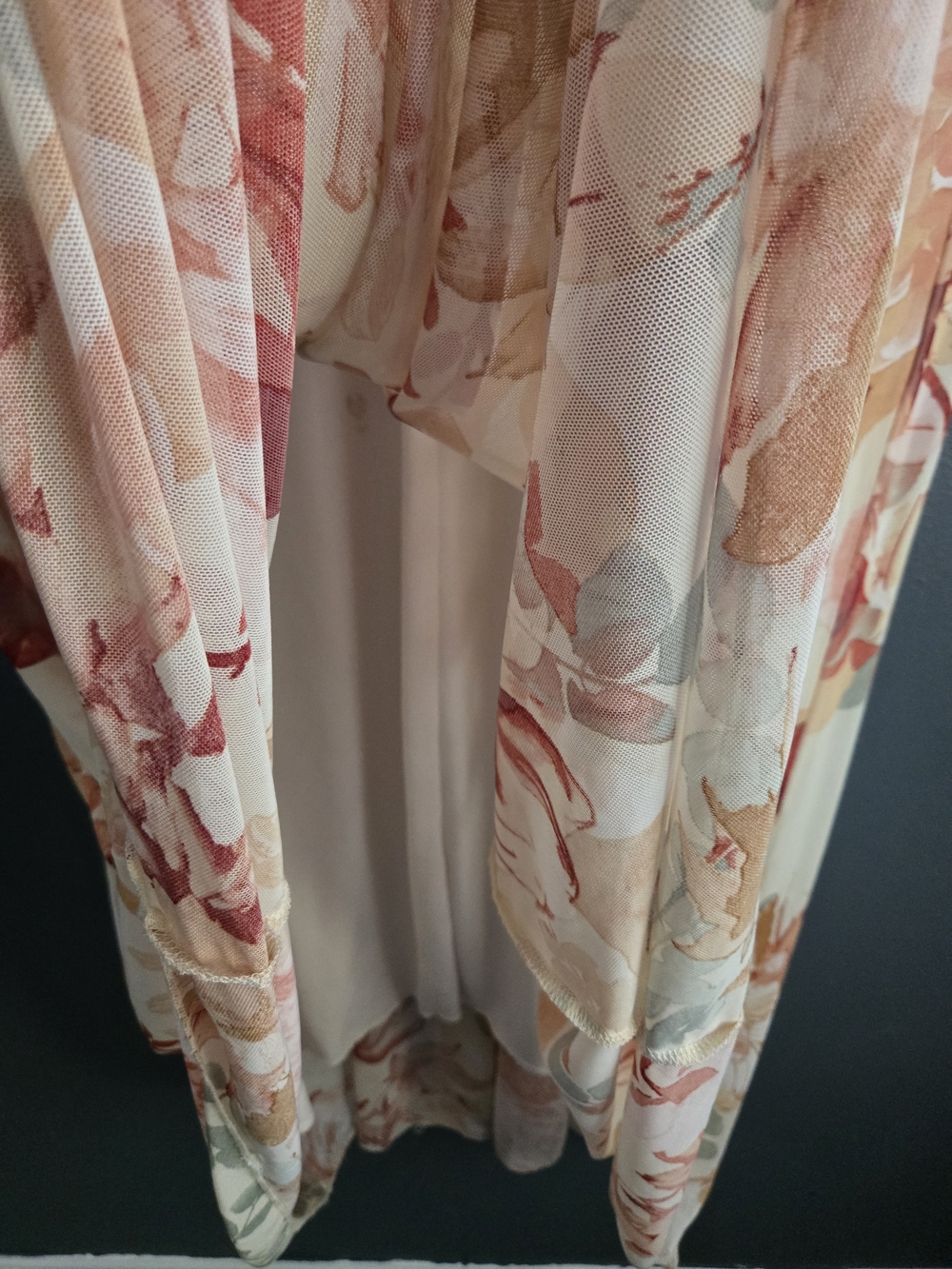 Enfocus Studio Sunset Peach Garden Party Romantic Sleeveless Maxi Dress Size 14 - Picture 5 of 10